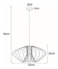 Lampa wisząca K-3407 CZARNY z serii TIZI II