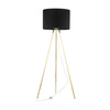 Lampa podłogowa UMBERTO Black/Gold 1xE27