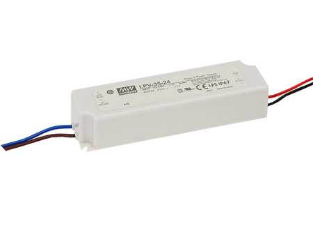 MEAN WELL Zasilacz impulsowy; LED; 36W; 12V; 3A; 90-264VAC; 127-370VDC; IP67