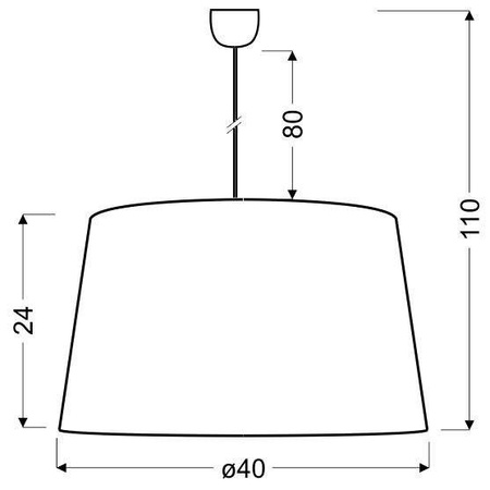 Lampa sufitowa wisząca candellux tiger 1xE27 biało-srebrny