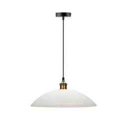 Dexter 3 Lampa Wisząca Miedziany 1X60W E27 Klosz Biały