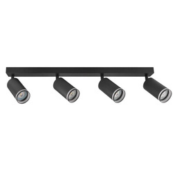 Lampa ścienno-sufitowa PARIS 4 GU10 Czarna