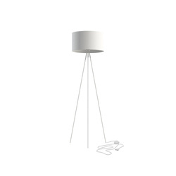 Nowodvorski Lampa podłogowa stojąca biała CADILAC