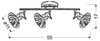 Lampa ścienna listwa 3X5W LED G9 chrom MOON 93-28099