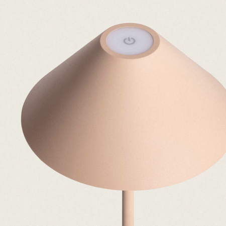 Lampa Stołowa LED 3W Zewnętrzna IP54 Przenośna z Akumulatorem USB Kivuli beżowa