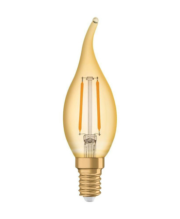 Żarówka led E14 1,5W 120lm 2400K vintage ba12 świeca Osram
