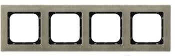 Ramka poczwórna Sonata Nowe Srebro Ospel