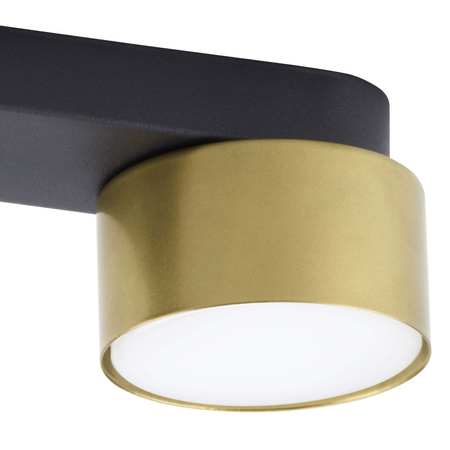 Lampa sufitowa SPACE Black/Gold 2xGX53