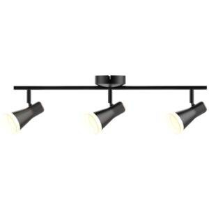 Lampa ścienno-sufitowa ruchoma LED BERG 3 Czarna 3000K