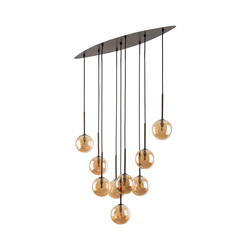 Lampa sufitowa ESTERA Brown 9xG9