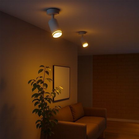 Oprawa Pipe Ring Spot Biały 1xGU10