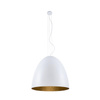 Nowodvorski Lampa wisząca biała złota EGG XL 