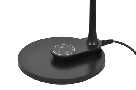 Czarna ledowa lampka biurkowa, ściemniana K-BL1153 CZARNY z serii GAJA