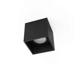 Nowodvorski Lampa punktowa natynkowa czarna kwadratowa GROOVE