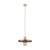 Tk Lighting SILA SABIA BROWN lampa wisząca 1XE27 300