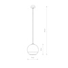 Nowodvorski Lampa wisząca chrom GLOBE PLUS S 