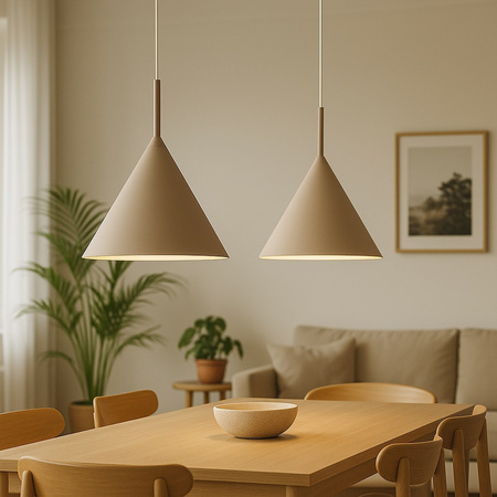 Lampa wisząca CAPITAL TAUPE Ø32cm 1xGX53
