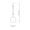 Lampa wisząca TORONTO 1xGU10