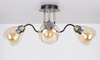 Lampa sufitowa czarno/złota dymiona 3xE27 Unica 33-00880