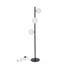 Lampa podłogowa czarny + złoty Kama 53-01238