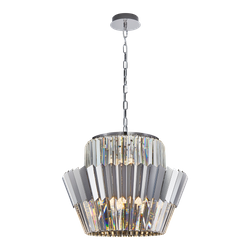 Żyrandol Lampa wisząca DONNA CHROME 12xE14