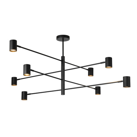 Light prestige Snow 8 wiszący czarny LP-731/8P BK