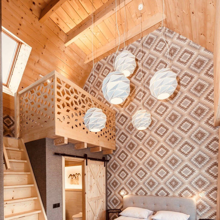 Light prestige Reus wisząca kula duża biała LP-8069/1P L WH