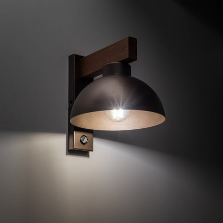 Kinkiet OSLO BROWN 1xE27