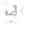LED P3-4 Profil 3000 mm czarny lakierowany (30/60 stopni) (nr kat 863417)