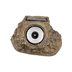 Lampa LED solarna kamień 14,5cm 3000k brązowa