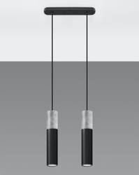 Lampa wisząca BORGIO 2 czarny