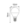 Żarówka LED G45 E14 6W KULKA neutralna 4000K