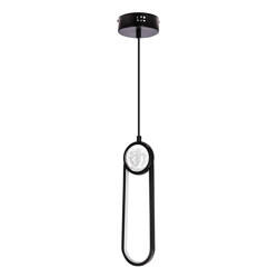 LACRIMA lampa wiszaca czarny 10cm 15W LED 3000K maskownica biała