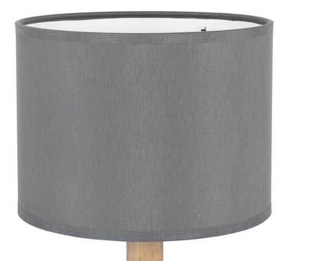 Lampka nocna stołowa Deva Graphite 1x E27 szara