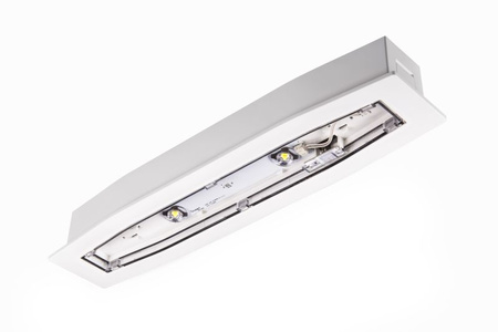 Oprawa sieciowo-awaryjna podtynkowa SUPREMA SQ 350 CB IP54 PT / współpraca z centralną baterią / 95663