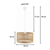 Lampa wisząca BOHO Africa trawa morska walec 30cm