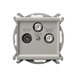 Ospel Sonata Kaszmir Gniazdo RTV-SAT z dwoma wyjściami SAT GPA-R2S/m/82