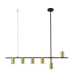 Light prestige Arizona 6 linia wisząca czarny/złoty LP-074/6PL BK/GD