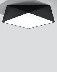Plafon HEXA 45 czarny
