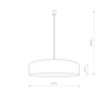 Nowodvorski Lampa wisząca szara TURDA 