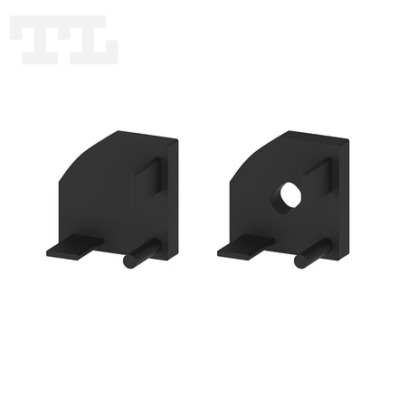 Komplet zaślepek bocznych czarnych P3-5 (1 szt. z otworem, 1 szt bez otworu) (nr kat 7703503)
