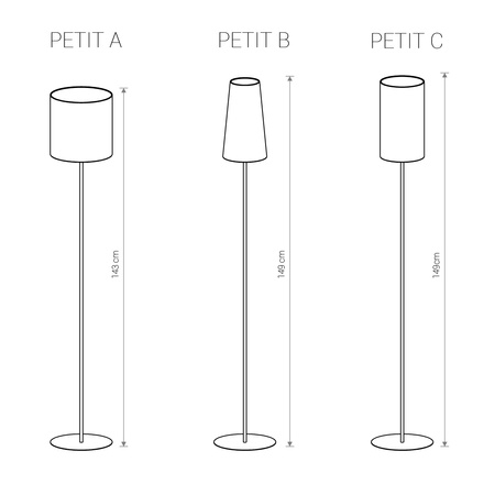 Nowodvorski Podstawa do lampy stojącej biała PETIT