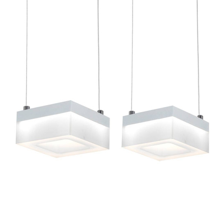 Lampa wisząca Milagro Cubo LED 24W 4000K biała