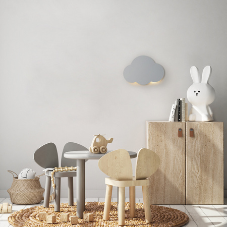 Tk Lighting CLOUD kinkiet SZARY 2xG9