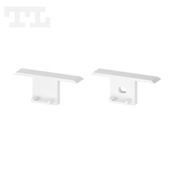 Komplet zaślepek bocznych białych P6-4 (1 szt. z otworem, 1 szt bez otworu) (nr kat 7706402)