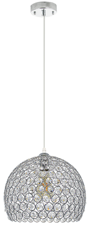 Lampa wisząca Astra 1xE27 kryształowa kula