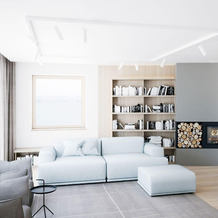 Oprawa 7W LED V-TAC Szynosystem 3F SAMSUNG CHIP CRI90+ Biała VT-407 3000K 420lm 5 Lat Gwarancji