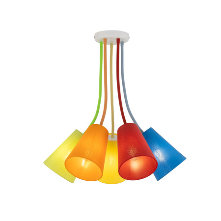Tk Lighting WIRE COLOUR lampa sufitowa 5xE27