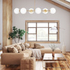 Lampa sufitowa Milano złota 6xE14 mleczne kule EP1C22