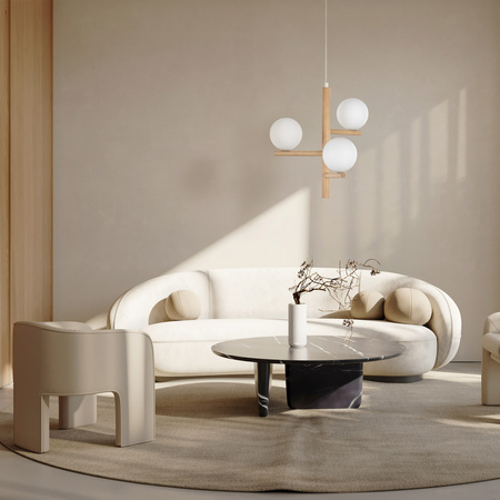 Lampa wisząca ESTERA Wood 3xG9